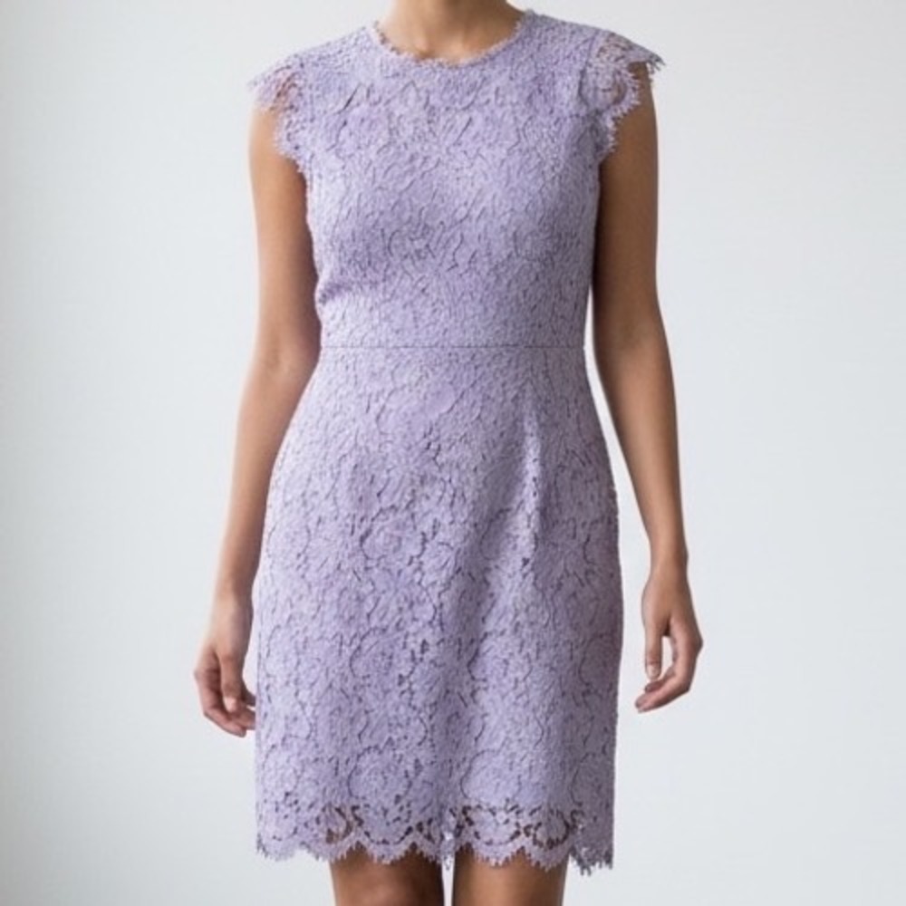Miusol Light Purple Floral Lace‎ Cap Sleeve Sheath Dress XXL NWT romantic party